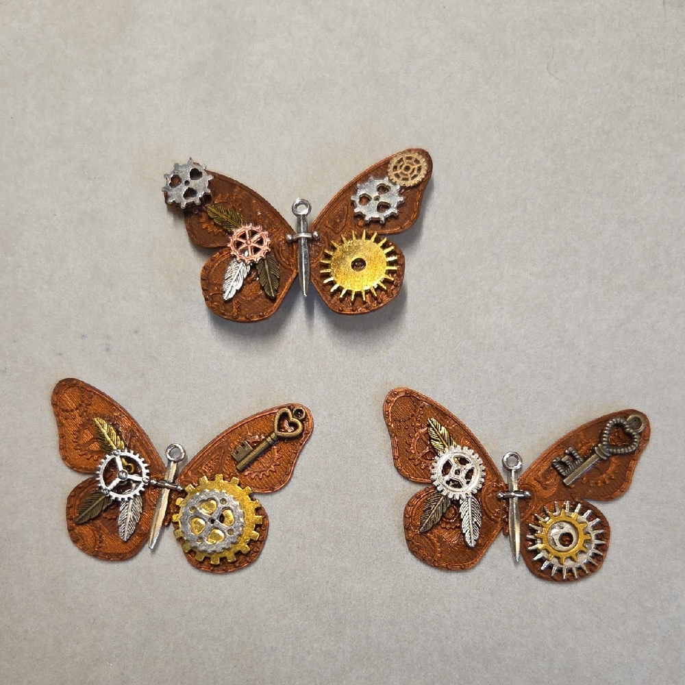 Armor Of God Steampunk Butterfly Brooch